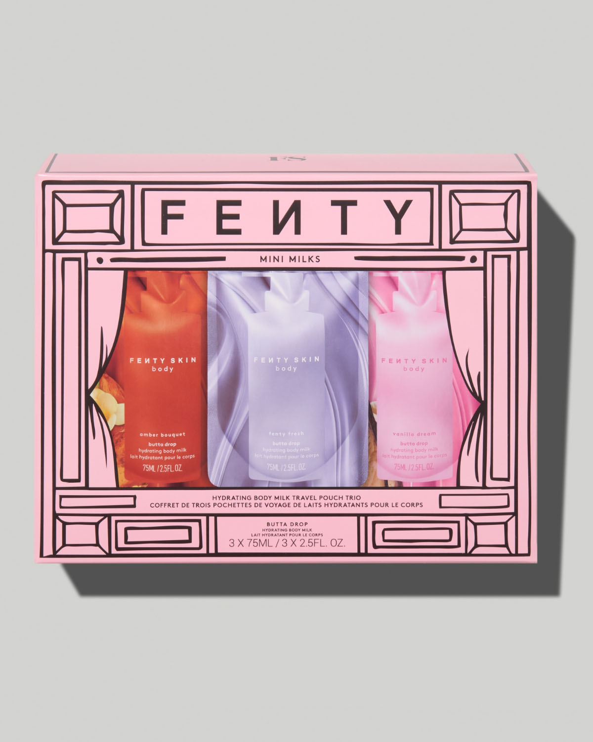 Mini Milks Hydrating Body Milk Travel Pouch Trio