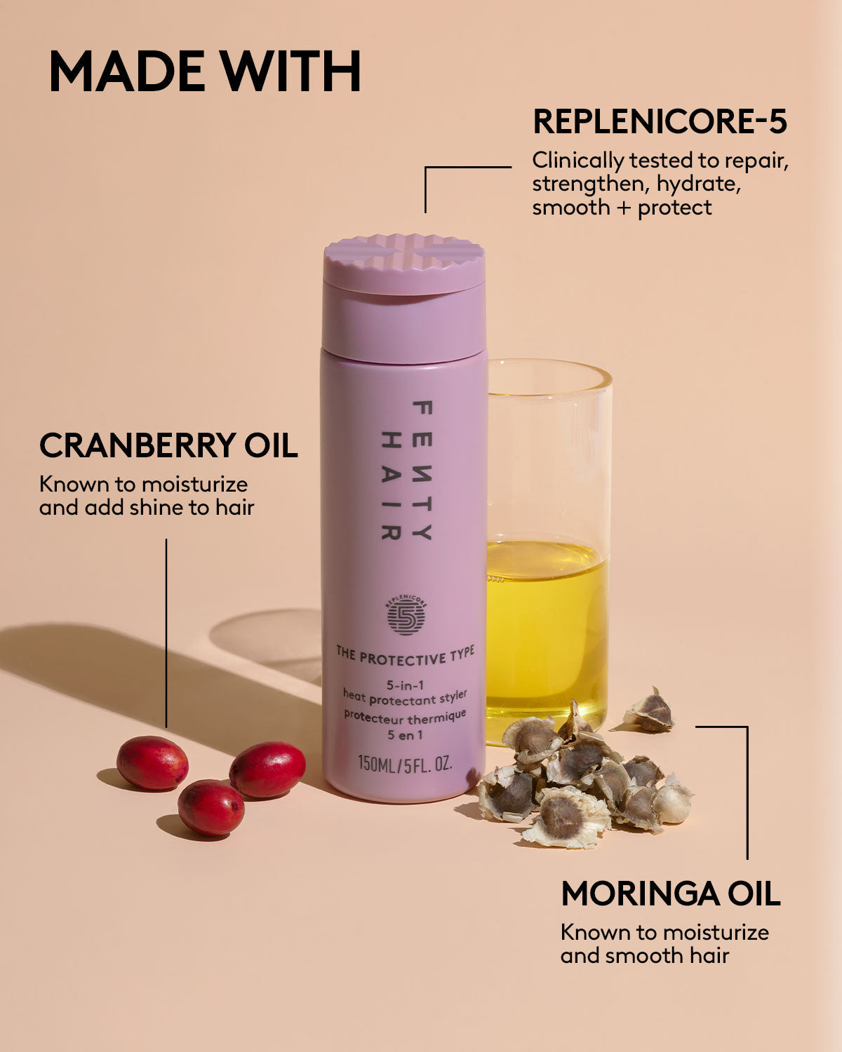 Heat Stylers Bundle: The Protective Type Heat Protectant Styling Cream + The Flashy One Hair Treatment Oil