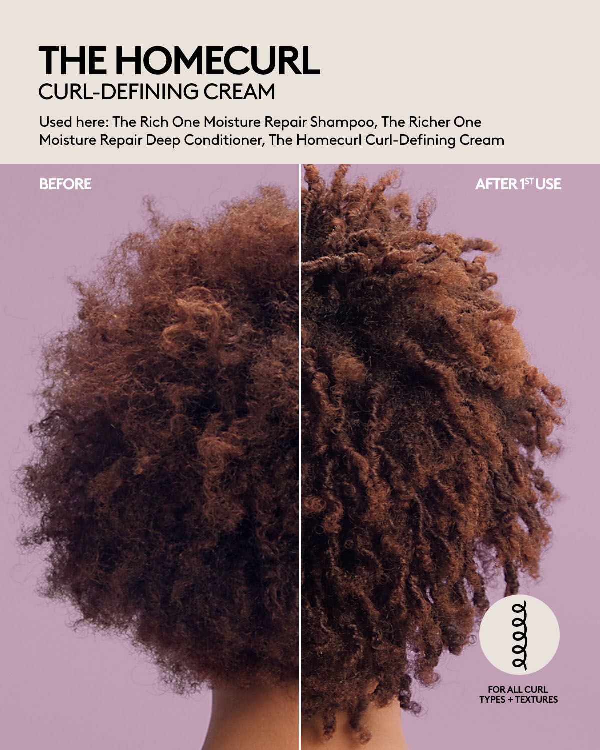 The Curly Costars Mini Moisture Repair Shampoo + Curl-Defining Cream Set
