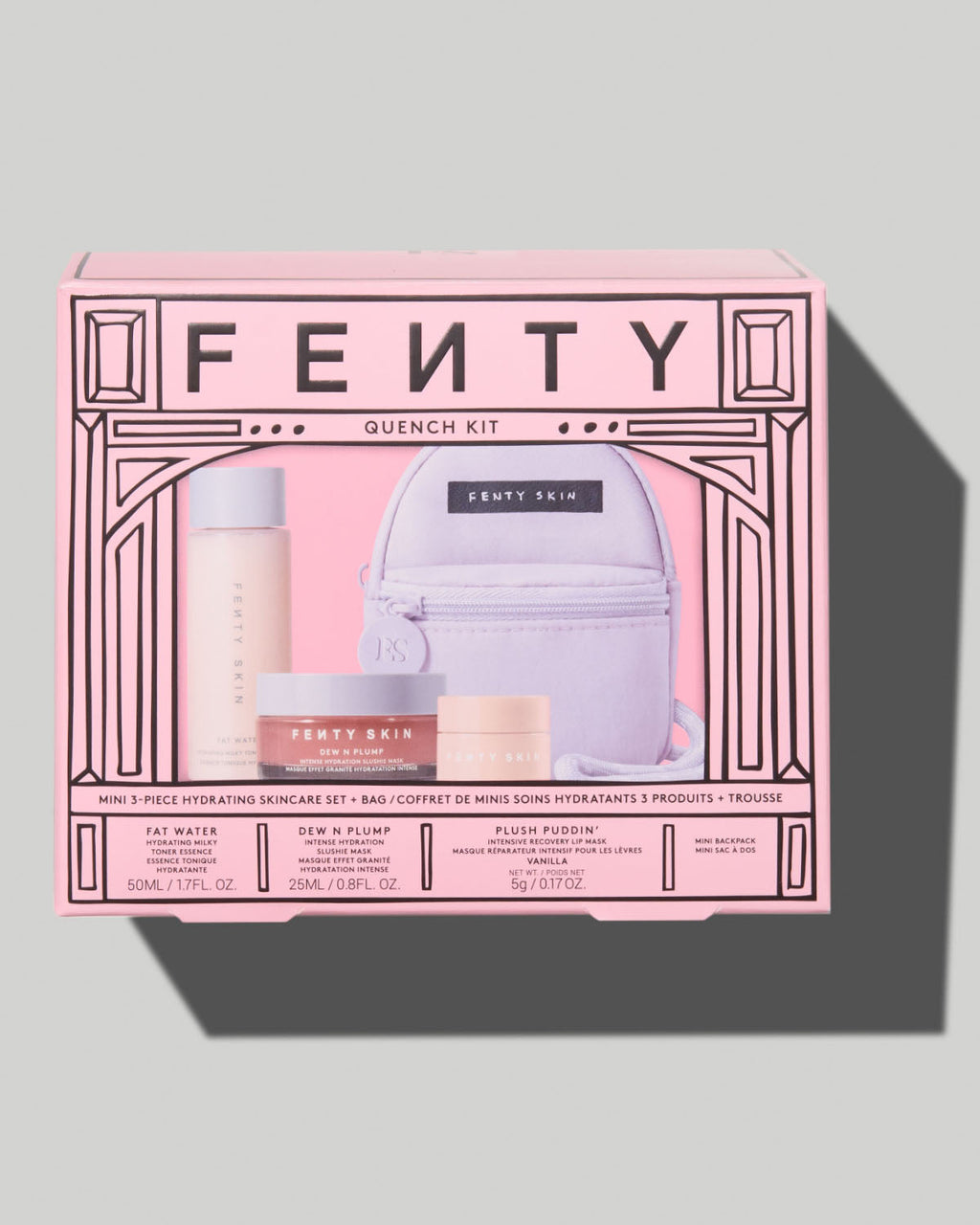 Quench Kit Mini 3-Piece Hydrating Skincare Set + Bag