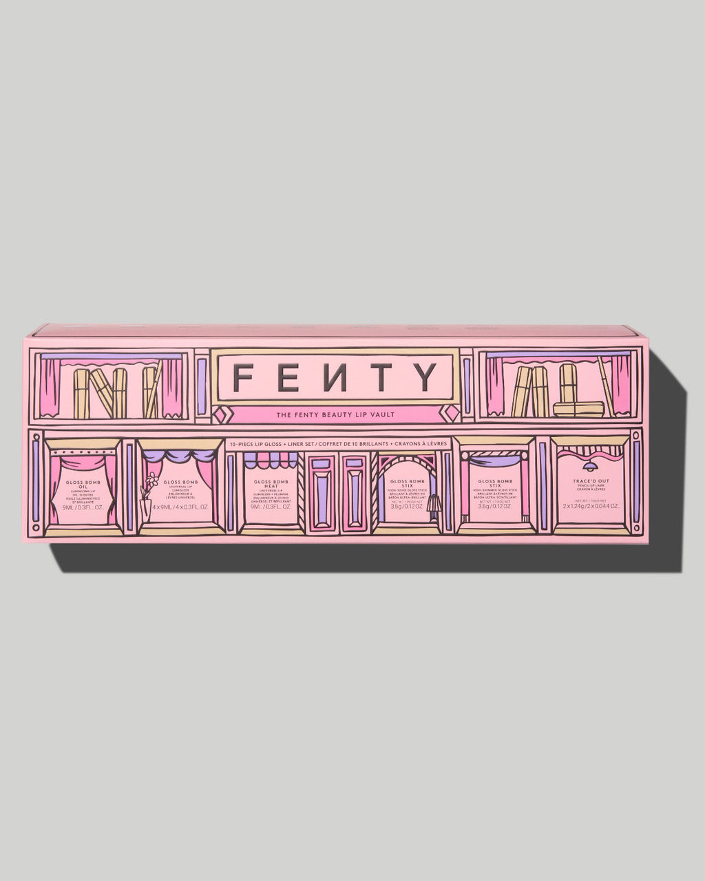 The Fenty Beauty Lip Vault 10-Piece Lip Gloss + Liner Set