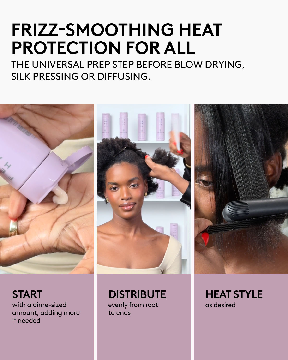 Heat Stylers Bundle: The Protective Type Heat Protectant Styling Cream + The Flashy One Hair Treatment Oil