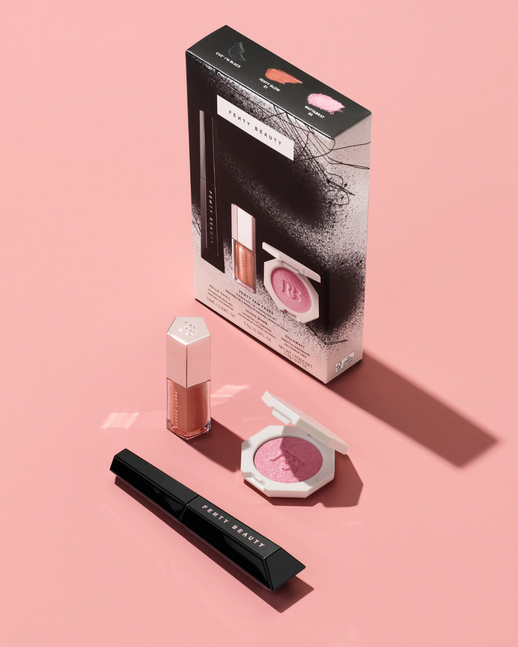 Fenty Fam Faves 3-Piece Eye. Lip + Highlighter Set