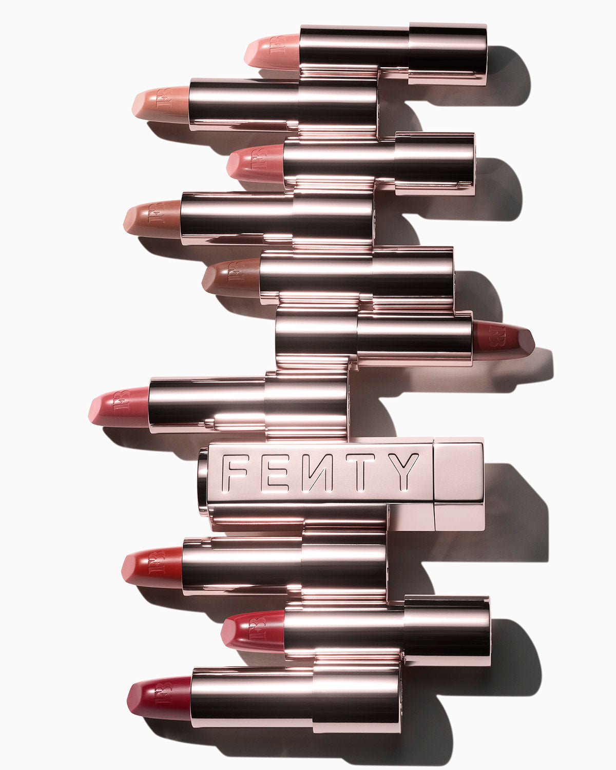 Fenty Icon The Case Semi-Matte Refillable Lipstick — Metallic Nude