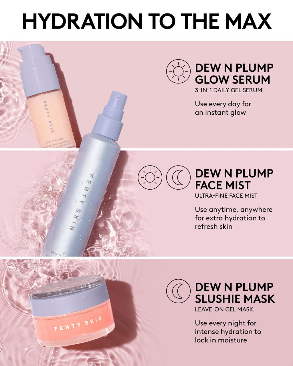 Set + Refresh Face Mist Duo: You Mist Setting Spray + Dew N Plump Face Mist