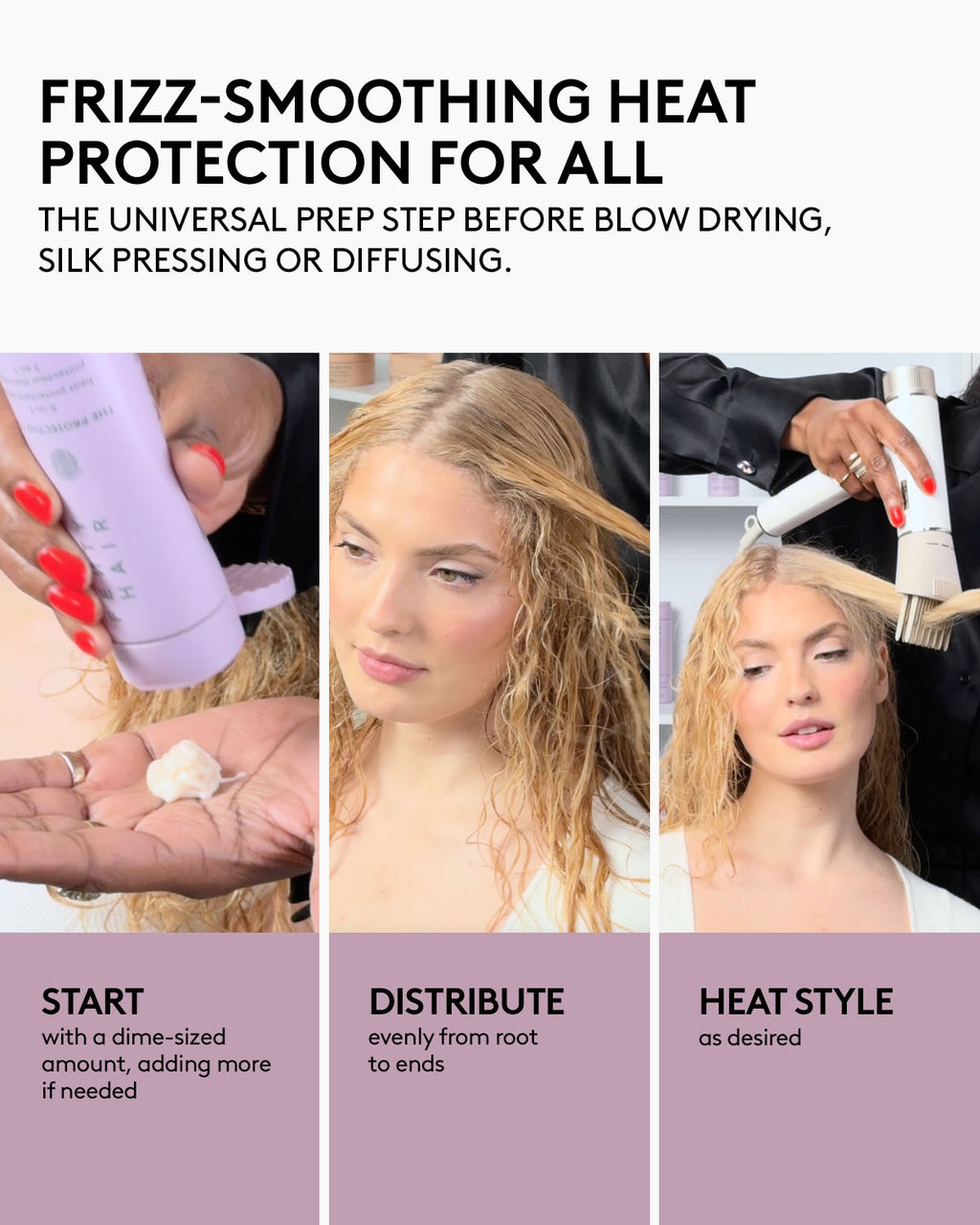 Heat Stylers Bundle: The Protective Type Heat Protectant Styling Cream + The Flashy One Hair Treatment Oil